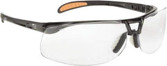 Uvex - Clear Lenses, Frameless Safety Glasses - Scratch Resistant, Adjustable Temples, Size Universal, Wrap Around - Industrial Tool & Supply