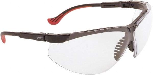 Uvex - Clear Lenses, Frameless Safety Glasses - Anti-Fog, Scratch Resistant, Adjustable Temples, Size Universal, Wrap Around - Industrial Tool & Supply