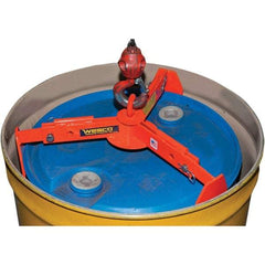 Wesco Industrial Products - 1,000 Lb Load Capacity, 30 & 55 Gal Drum Lifter - 29-1/2" Wide x 5-1/2" High, Steel Wheels - Industrial Tool & Supply