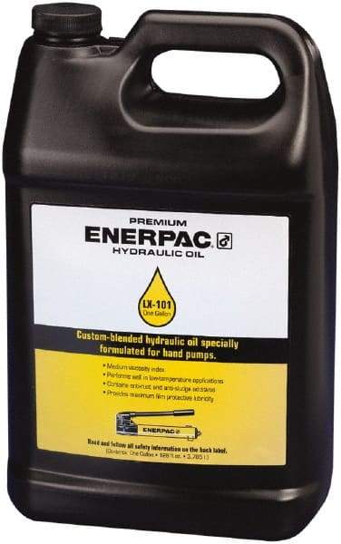 Enerpac - 1 Gal Container Mineral Hydraulic Oil - -42.78 to 190.56°F, ISO 15, 82 SUS at 100°F - Industrial Tool & Supply