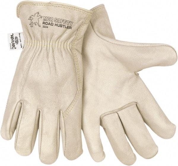 MCR Safety - Leather Work Gloves - Industrial Tool & Supply