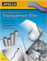 Apollo - Transparency Films & Sleeves Audio Visual Conference Accessory Type: Transparency Sleeves For Use With: Plain Paper Copiers - Industrial Tool & Supply