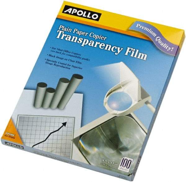 Apollo - Transparency Films & Sleeves Audio Visual Conference Accessory Type: Transparency Sleeves For Use With: Plain Paper Copiers - Industrial Tool & Supply