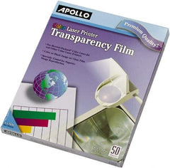 Apollo - Transparency Films & Sleeves Audio Visual Conference Accessory Type: Transparency Sleeves For Use With: Color Laser Printers/Copiers - Industrial Tool & Supply