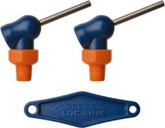 Loc-Line - 1/8" Hose Inside Diam, High-Pressure Coolant Hose Nozzle - NPT, for Use with Loc-Line Modular Hose System, 2 Pieces - Industrial Tool & Supply