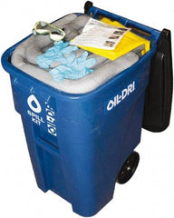 Oil-Dri - 50 Gal Capacity Universal Spill Kit - 50 Gal Plastic Mobile Spill Cart - Industrial Tool & Supply