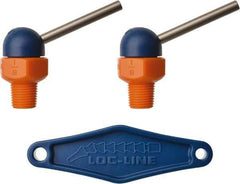Loc-Line - 1/8" Hose Inside Diam x 1/16" Nozzle Diam, High-Pressure Coolant Hose Nozzle - NPT, for Use with Loc-Line Modular Hose System, 2 Pieces - Industrial Tool & Supply