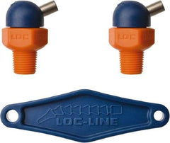 Loc-Line - 1/8" Hose Inside Diam x 5/32" Nozzle Diam, High-Pressure Coolant Hose Nozzle - NPT, for Use with Loc-Line Modular Hose System, 2 Pieces - Industrial Tool & Supply