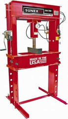 Sunex Tools - 100 Ton Air and Hydraulic Shop Press - 7 Inch Stroke, 1/3 HP - Industrial Tool & Supply