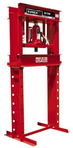 Sunex Tools - 20 Ton Air and Hydraulic Shop Press - 6 Inch Stroke, 1/3 HP - Industrial Tool & Supply