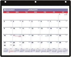 AT-A-GLANCE - 12 Sheet, 11 x 8-1/4", Wall Calendar - Industrial Tool & Supply