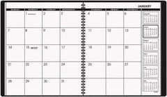 AT-A-GLANCE - 26 Sheet, 9 x 11", Planner Appointment Book - Black - Industrial Tool & Supply