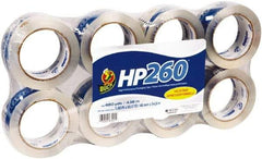 Duck - 1" Wide x 3.1mm Thick x 60 yds Long, HP260 Box Sealing & Label Protection Tape - Clear - Industrial Tool & Supply