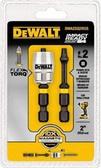 DeWALT - #2" Square Size Square Recess Bit - 1/4" Hex Drive, 2" OAL - Industrial Tool & Supply