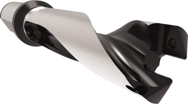 Allied Machine and Engineering - Series 29, 29 to 31.99mm Diam, 32mm Diam Straight Shank with Flange, Straight Flute Spade Drill - 96mm Max Depth, 136.2mm Body Length, 196.2mm OAL, Standard Length, Through Coolant - Industrial Tool & Supply