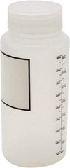 Dynalon Labware - 1,000 mL Wide-Mouth Bottle - Polypropylene, Translucent, 8.2" High x 3-1/2" Diam, 65mm Cap - Industrial Tool & Supply