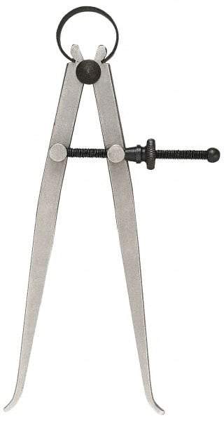 General - 10 Inch Leg, Steel, Bright Finish, Inside Caliper - Industrial Tool & Supply