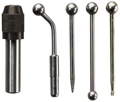 General - Single End, Center Finder Set Mechanical - Includes 4 Attachments, Case, Holder, 4 Pieces - Industrial Tool & Supply