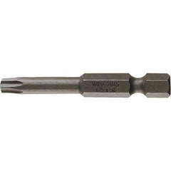 Wiha - T7 Power Bit - 1/4" Drive, 2" OAL - Industrial Tool & Supply
