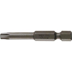 Wiha - T9 Power Bit - 1/4" Drive, 2" OAL - Industrial Tool & Supply