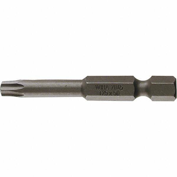 Wiha - T20 Power Bit - 1/4" Drive, 2" OAL - Industrial Tool & Supply
