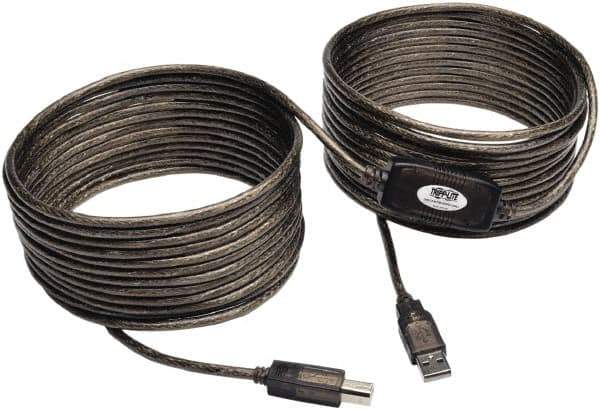 Tripp-Lite - 36' Long, USB A/B Computer Cable - Beige, Male x Male - Industrial Tool & Supply