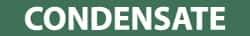 NMC - Pipe Marker with Condensate Legend and No Graphic - 2-1/2 to 6" Pipe Outside Diam, White on Green - Industrial Tool & Supply