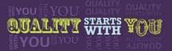 NMC - Quality Starts with You, 120 Inch Long x 36 Inch High, Safety Banner - Polyethylene, English, Printed on 1 Side - Industrial Tool & Supply