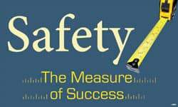 NMC - Safety - The Measure of Success, 60 Inch Long x 36 Inch High, Safety Banner - Polyethylene, English, Printed on 1 Side - Industrial Tool & Supply