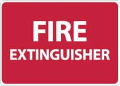 NMC - Fire Extinguisher, Plastic Fire Sign - 14" Wide x 10" High - Industrial Tool & Supply