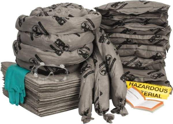 Brady SPC Sorbents - 55 Gal Capacity Universal Spill Kit - 55 Gal No Container Included - Refill Only - Industrial Tool & Supply