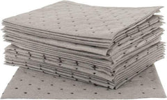 Brady SPC Sorbents - 5.5 Gal Capacity per Package, Universal Pad - 10" Long x 7-1/2" Wide, Gray, Polypropylene - Industrial Tool & Supply