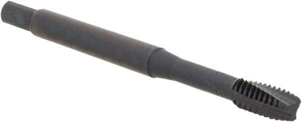 Kennametal - #8-32 3 Flute Modified Bottoming Spiral Flute Tap - Vanadium High Speed Steel, Oxide Finish, 19.6mm OAL, Right Hand Flute, Right Hand Thread, H6, Series GOtap\xAE - Exact Industrial Supply