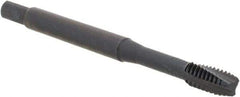 Kennametal - #8-32 3 Flute Modified Bottoming Spiral Flute Tap - Vanadium High Speed Steel, Oxide Finish, 19.6mm OAL, Right Hand Flute, Right Hand Thread, H6, Series GOtap\xAE - Exact Industrial Supply