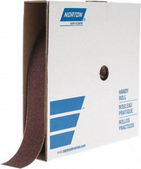 Norton - 2" x 50 Yd 40 Grit Aluminum Oxide Cloth Roll - Coarse Grade, X Weighted Backing - Industrial Tool & Supply