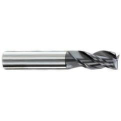 7/32" Dia. - 7/16" LOC - 2-1/2" OAL - .015-.020 Radius 3 FL Carbide S/E HP End Mill-AlTiN - Industrial Tool & Supply