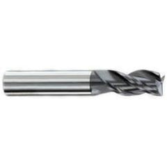 7/32" Dia. - 7/16" LOC - 2-1/2" OAL - .015-.020 Radius 3 FL Carbide S/E HP End Mill-AlTiN - Industrial Tool & Supply