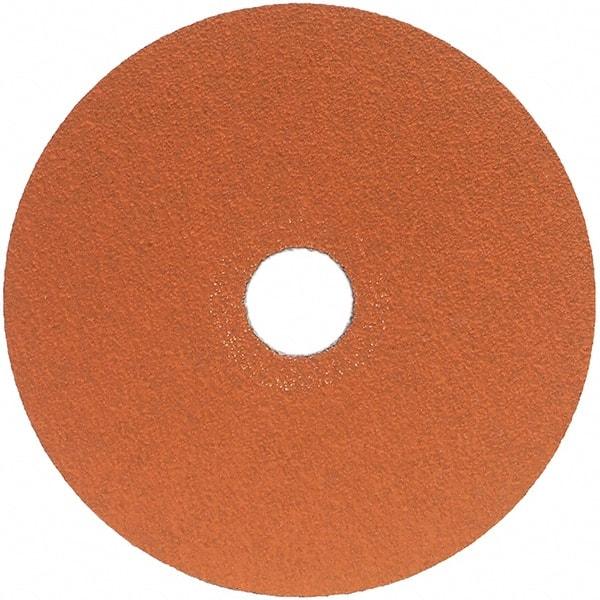 Norton - 5" Diam 7/8" Hole 36 Grit Fiber Disc - Very Coarse Grade, Ceramic Alumina - Industrial Tool & Supply