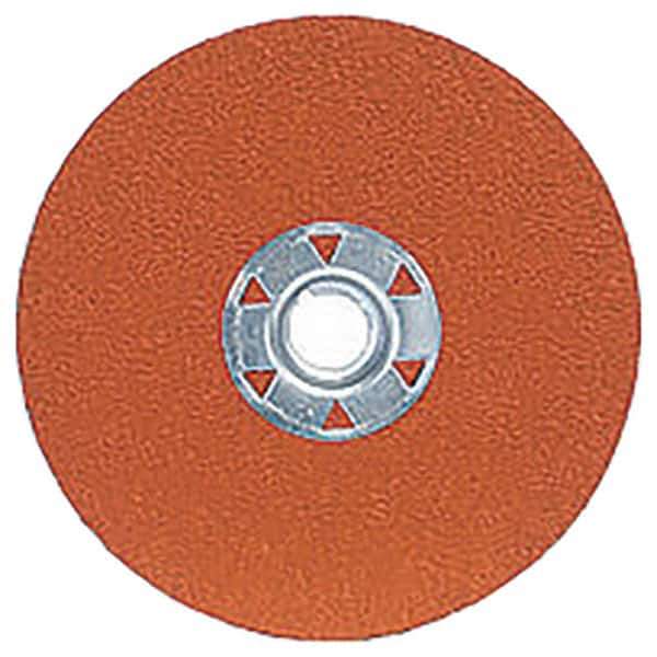 Norton - 5" Diam 5/8-11 Threaded Hole 24 Grit Fiber Disc - Very Coarse Grade, Ceramic Alumina - Industrial Tool & Supply