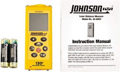 Johnson Level & Tool - 0.05 m to 39.62 m, Laser Distance Finder - 2 AA Alkaline Battery, Accurate to 1/16 Inch - Industrial Tool & Supply