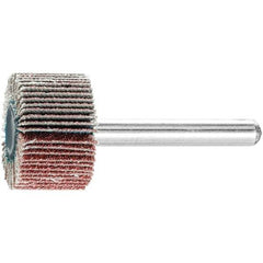 PFERD - 1" Diam x 5/8" Face Width, Aluminum Oxide Coated Mounted Flap Wheel - 1/4" Shank Mount, 80 Grit, 25,000 Max RPM - Industrial Tool & Supply