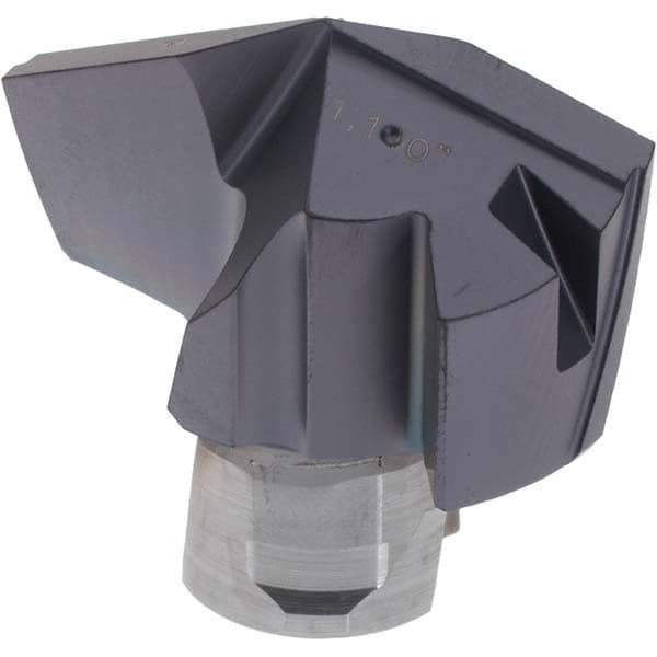 Iscar - Series ICP, 28.19mm Diam Grade IC908 Replaceable Drill Tip - Carbide, TiAlN/TiN Finish, 28 Seat Size - Industrial Tool & Supply