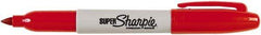 Sharpie - Red Permanent Marker - Fine Tip, AP Nontoxic Ink - Industrial Tool & Supply