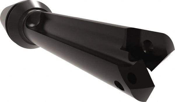 Allied Machine and Engineering - Series Z, 7/16 to 1/2" Diam, ER16 ER Collet, Straight Flute Spade Drill - 1-3/8" Max Depth, 1-29/32" Body Length, 3-5/64" OAL, Short Length, Through Coolant - Industrial Tool & Supply