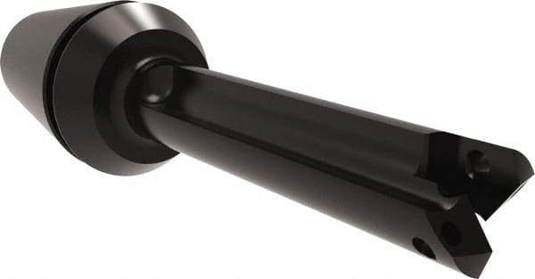 Allied Machine and Engineering - Series Y, 3/8 to 27/64" Diam, ER20 ER Collet, Straight Flute Spade Drill - 1-3/8" Max Depth, 1-29/32" Body Length, 3-15/64" OAL, Short Length, Through Coolant - Industrial Tool & Supply