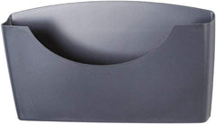 FELLOWES - 14" Wide x 2-1/2" Deep x 7-3/4" High, 1 Compartment, Plastic File Stand - Graphite, 14" Compartment Width x 2-1/2" Compartment Depth x 7-3/4" Compartment Height - Industrial Tool & Supply