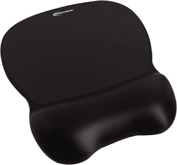 innovera - 9-5/8" x 8-1/4" x 1-1/8" Black Mouse Pad - Use with Mouse - Industrial Tool & Supply