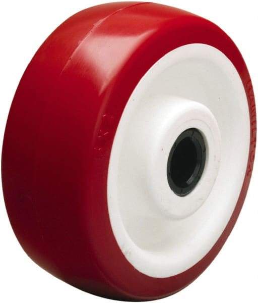 Hamilton - 5 Inch Diameter x 2 Inch Wide, Polyurethane on Polypropylene Caster Wheel - 1,050 Lb. Capacity, 2-3/16 Inch Hub Length, 1/2 Inch Axle Diameter, Straight Roller Bearing - Industrial Tool & Supply