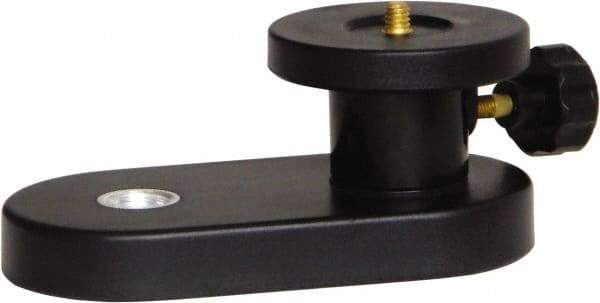 Johnson Level & Tool - 3-3/4 Inch Long x 5-1/2 Inch Wide, Level Tripod Adapter - Black, Use With 5/8 Inch-11 Threaded Tripod - Industrial Tool & Supply