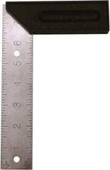 Johnson Level & Tool - 8" Blade Length x 1-1/2" Blade Width, 5-1/8" Base Length x 1-1/2" Base Width Stainless Steel Square - 0.008" Accuracy - Industrial Tool & Supply